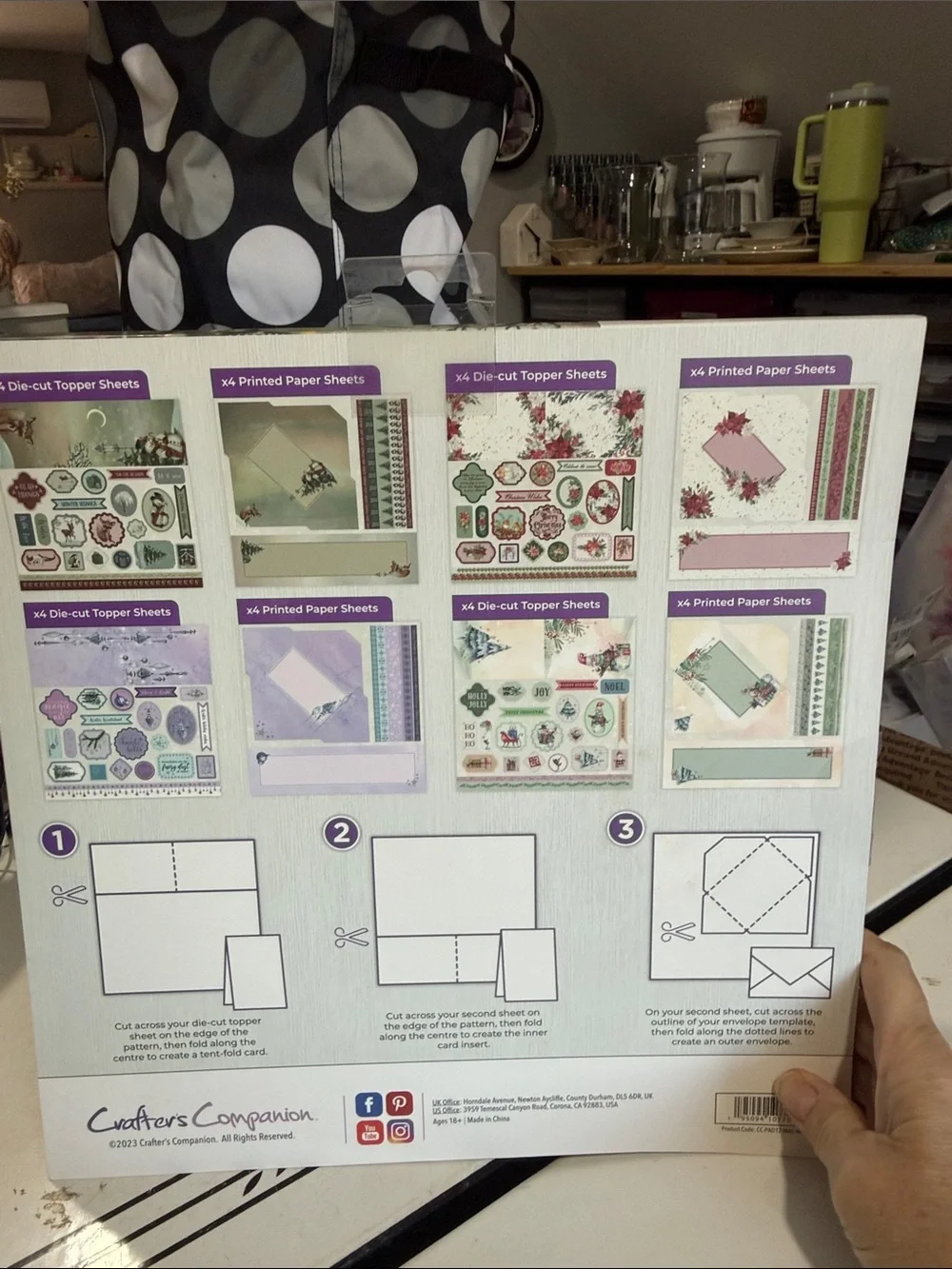 Crafters Companion Winter Wishes Make and Send Card Making Pad